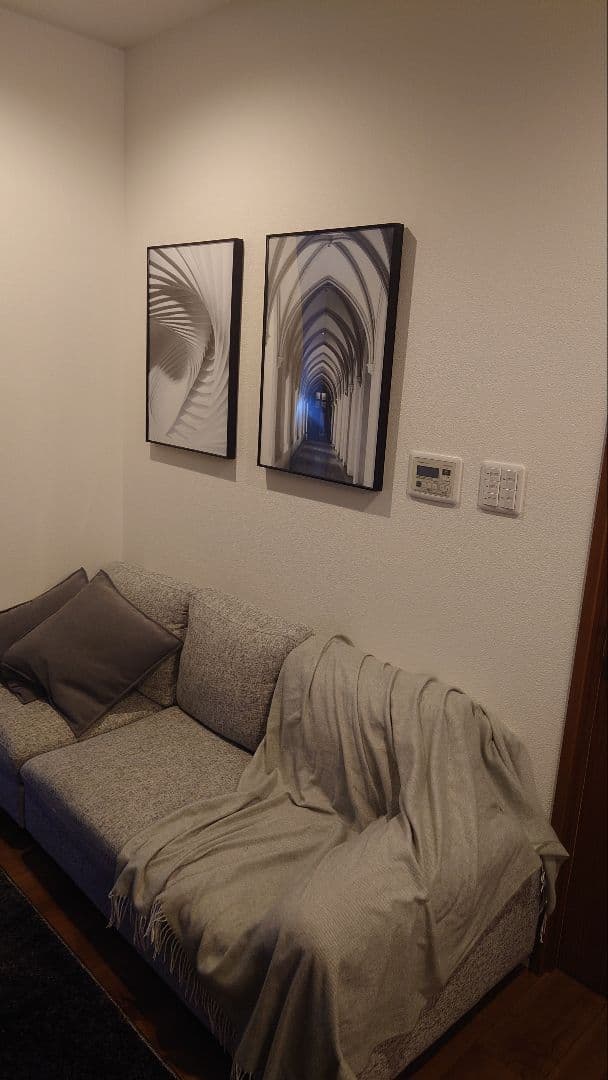 アートパネル　抽象画（黒フレーム）