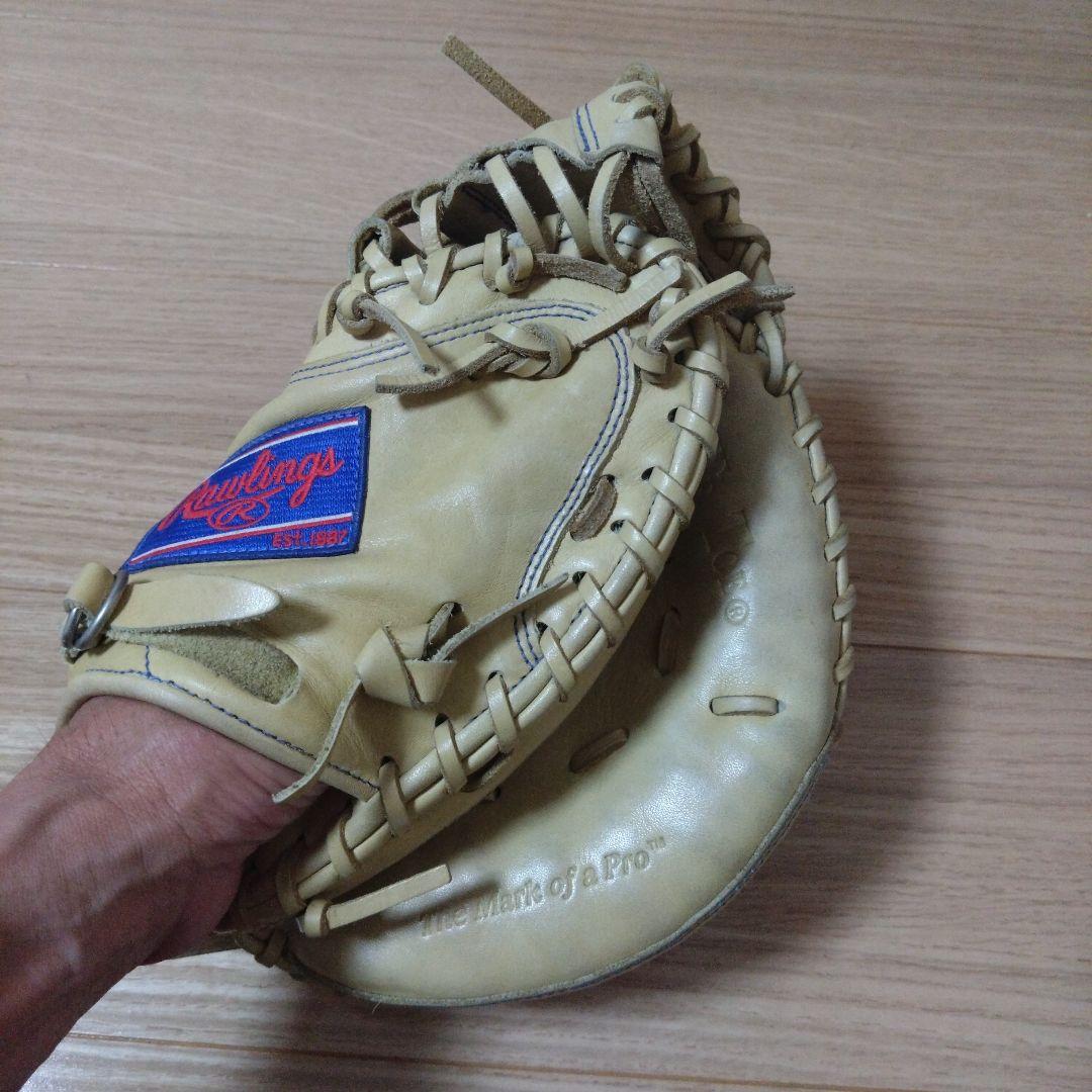 少年軟式Rawlings キャッチャーミットベージュ
