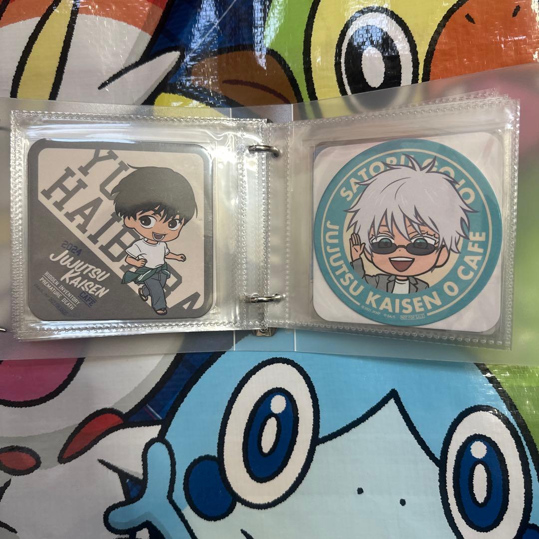 呪術廻戦　コースター38枚　ステッカー12枚　まとめ売り　五条悟