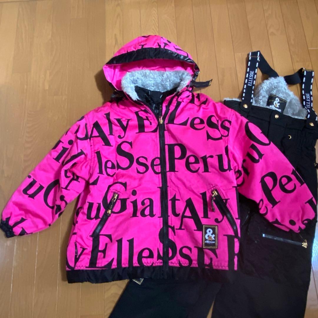 美品　ellesse エレッセ　ベアー　スキーウェア　ボア　ベスト付3Ｐ　Ｍ