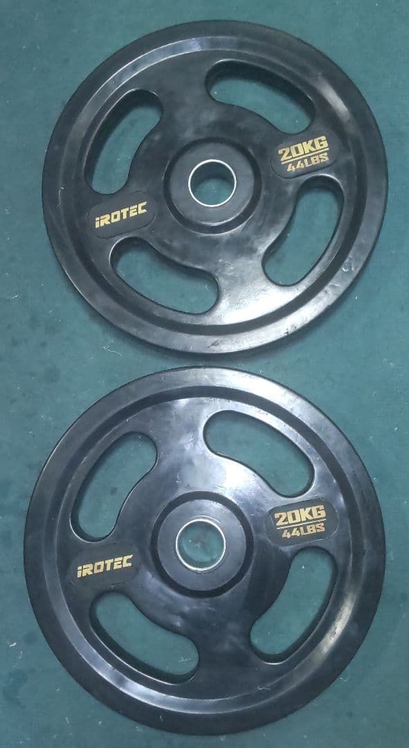 オリンピック プレート アイロテック 20kgプレート2枚
