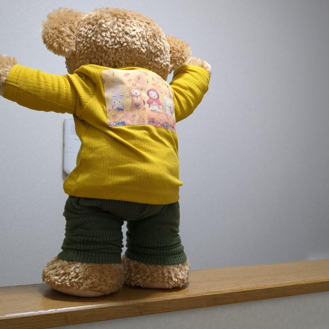 ダッフィーぬいぐるみ　抱き枕　トイスケルトン