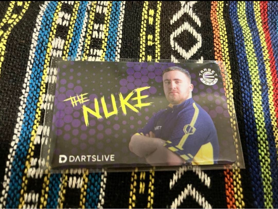 ターゲット　ルークリトラー　テーマ入りダーツライブカードTHE NUKE ラス1