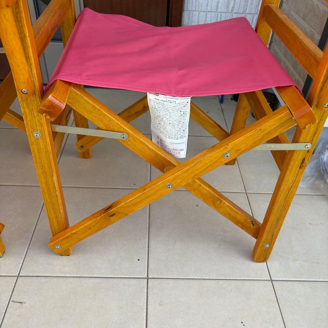 テーブル・チェア・ハンモック Coleman WOOD CHAIR CLASSIC STRAWBERRY