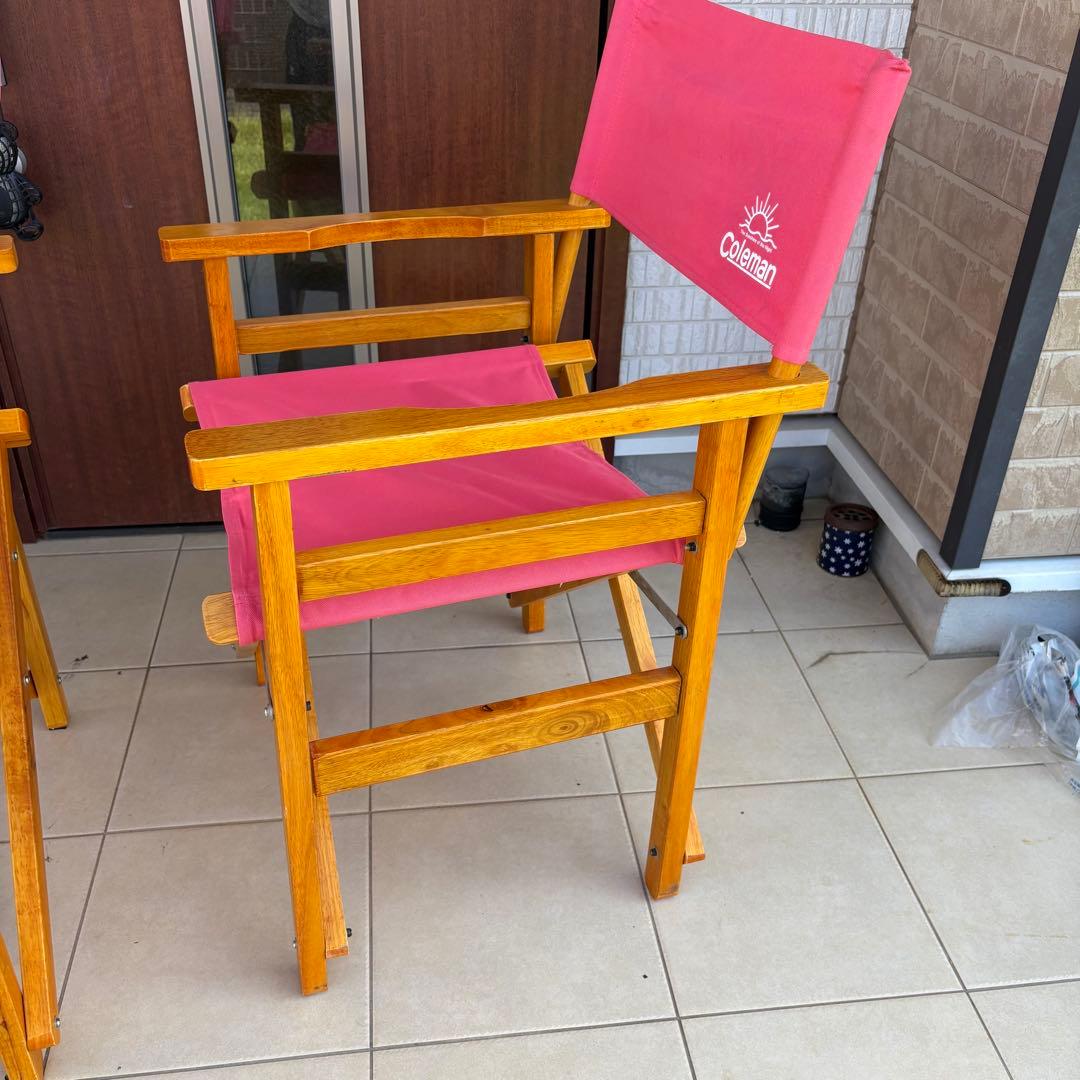 テーブル・チェア・ハンモック Coleman WOOD CHAIR CLASSIC STRAWBERRY