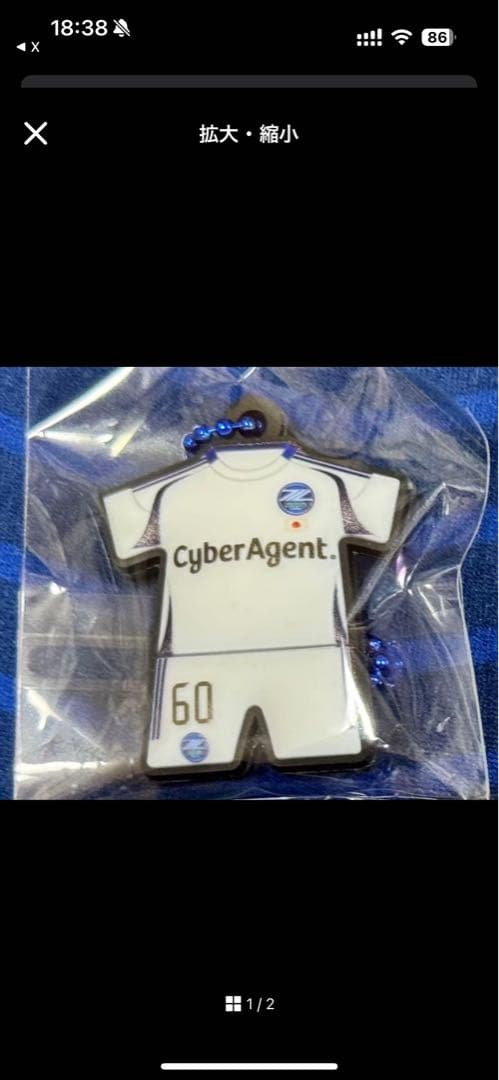 個別可　FC町田ゼルビア ACLE限定ユニフォーム型キーホルダー 24個セット