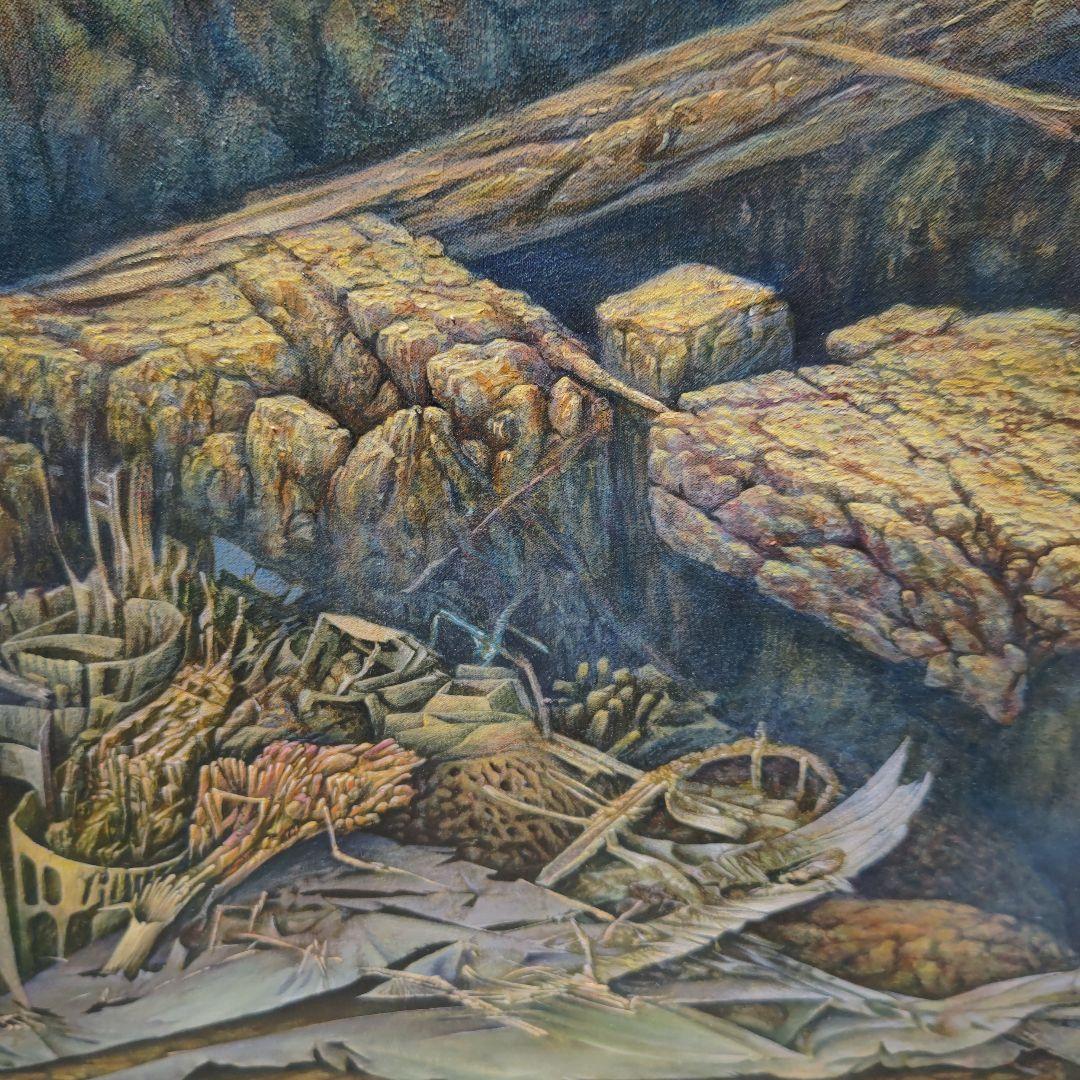 塚本聰「瞑想の中で」S100号油彩、超巨大画、何百ページの小説＃寺田コレクション