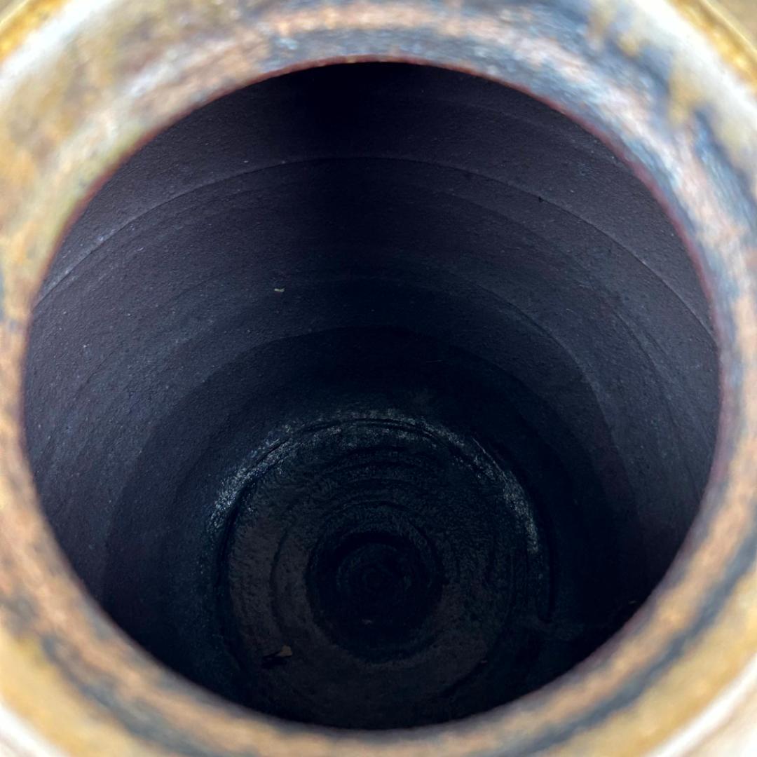 備前焼　末石高仙　超大型壺①　共箱入り【平成9年岡山県展入選作/吉備秋星】