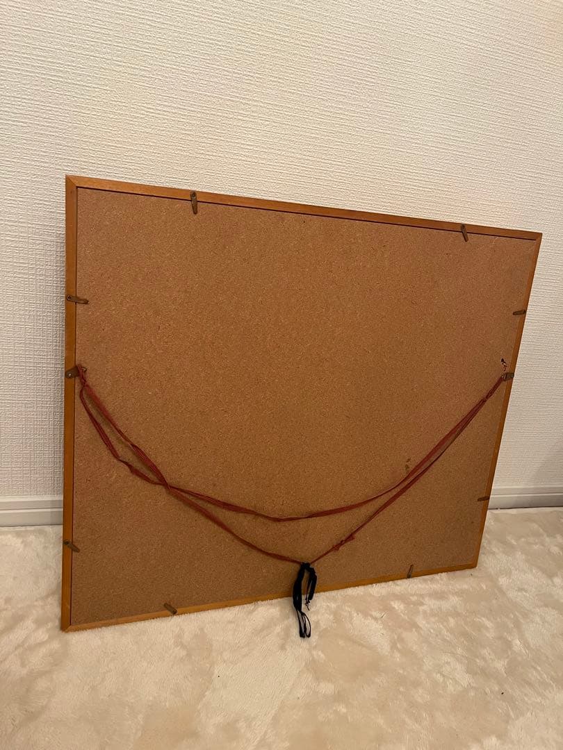 日垣明貫　赤富士　絵画　肉筆