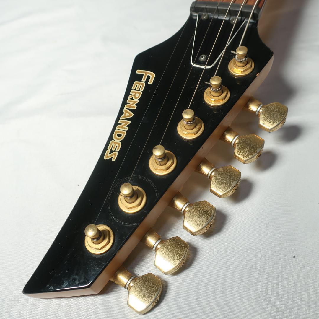 90s FERNANDES エレキギター GOTOHペグ装備 キルト模様カーキ