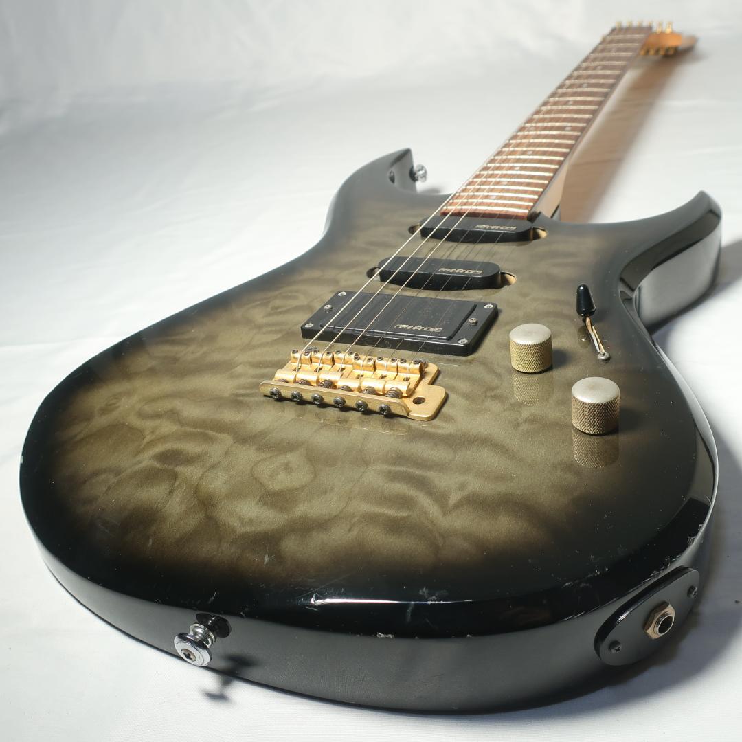 90s FERNANDES エレキギター GOTOHペグ装備 キルト模様カーキ