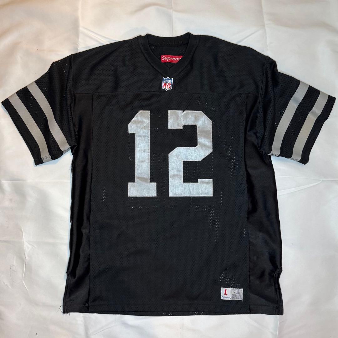 Supreme USA製 Football Jersey サイズL Black