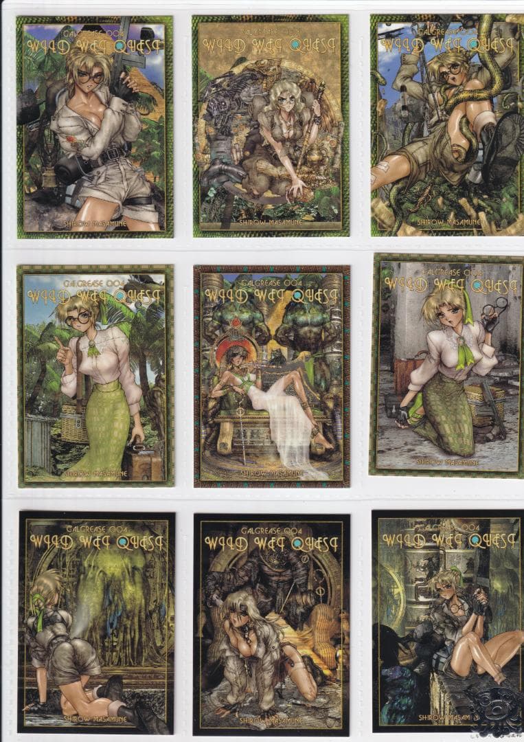 士郎正宗　GALGREASE2st.SERIES　フルコンプ　専用バインダー付き