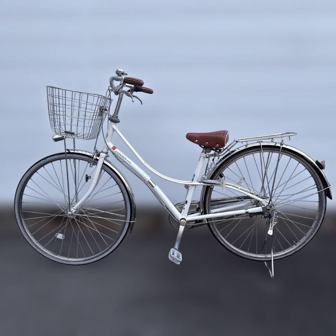直接引き取りのみ　ロココ　27インチ自転車　ホワイト