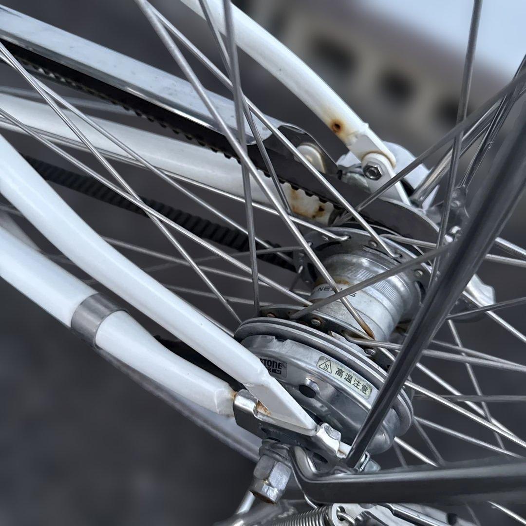 直接引き取りのみ　ロココ　27インチ自転車　ホワイト