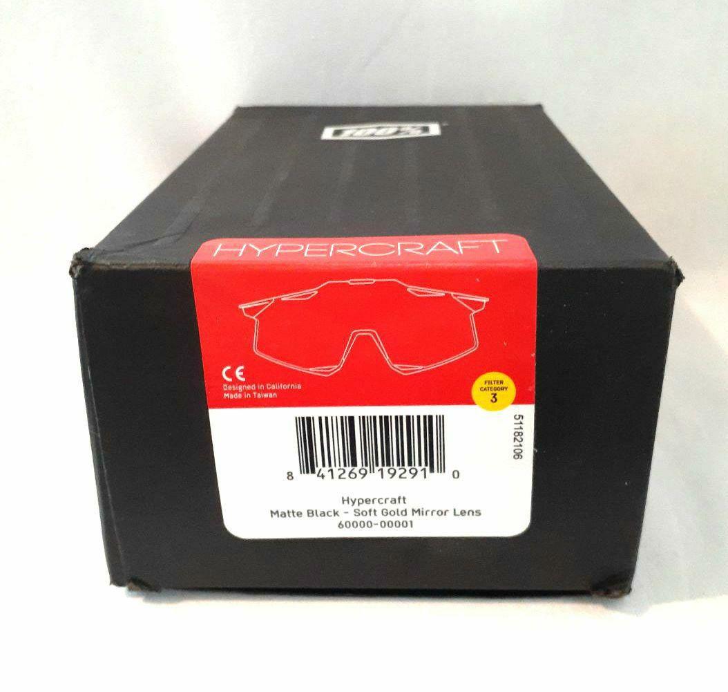 100% HYPERCRAFT ブラック ゴールド ワンハンドレッド サングラス