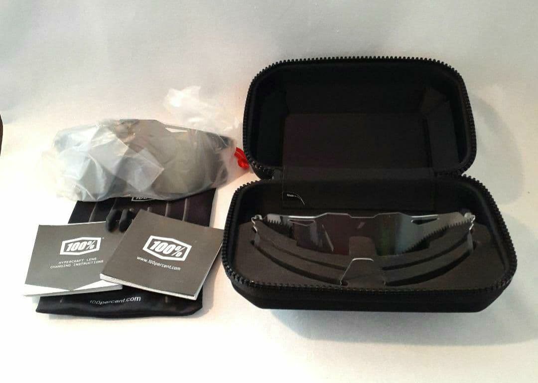 100% HYPERCRAFT ブラック ゴールド ワンハンドレッド サングラス