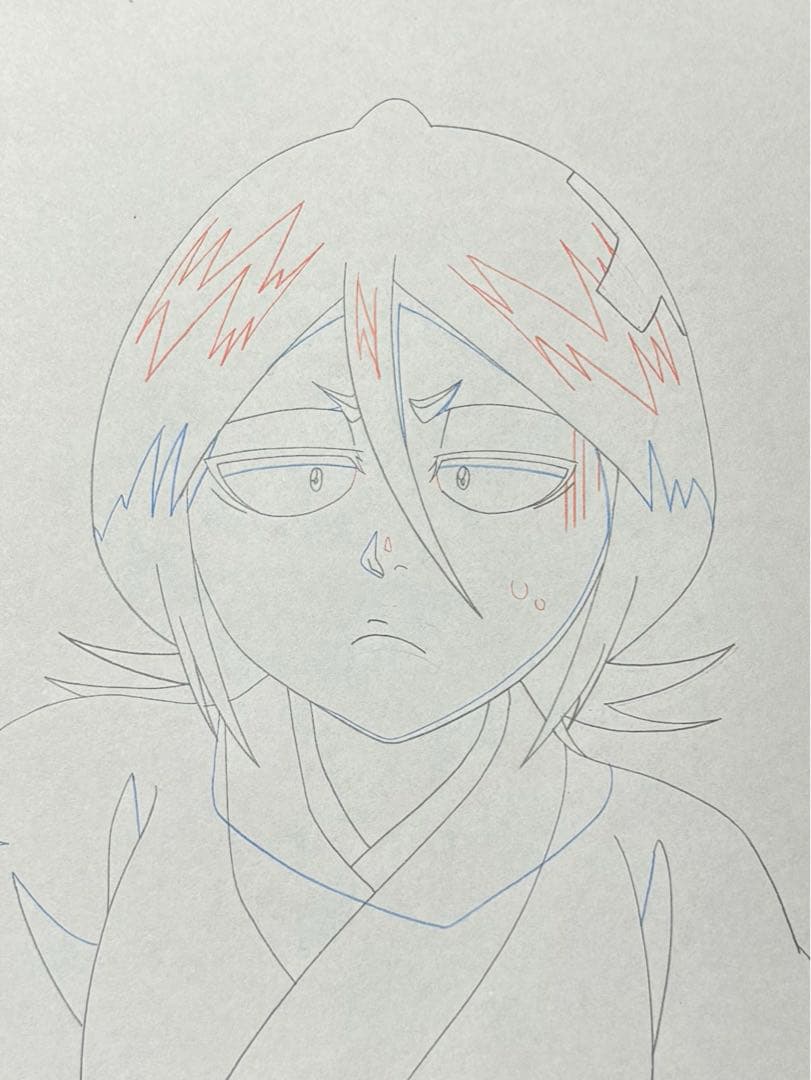 BLEACH 朽木ルキア　セル画　アニメ　直筆レイアウト