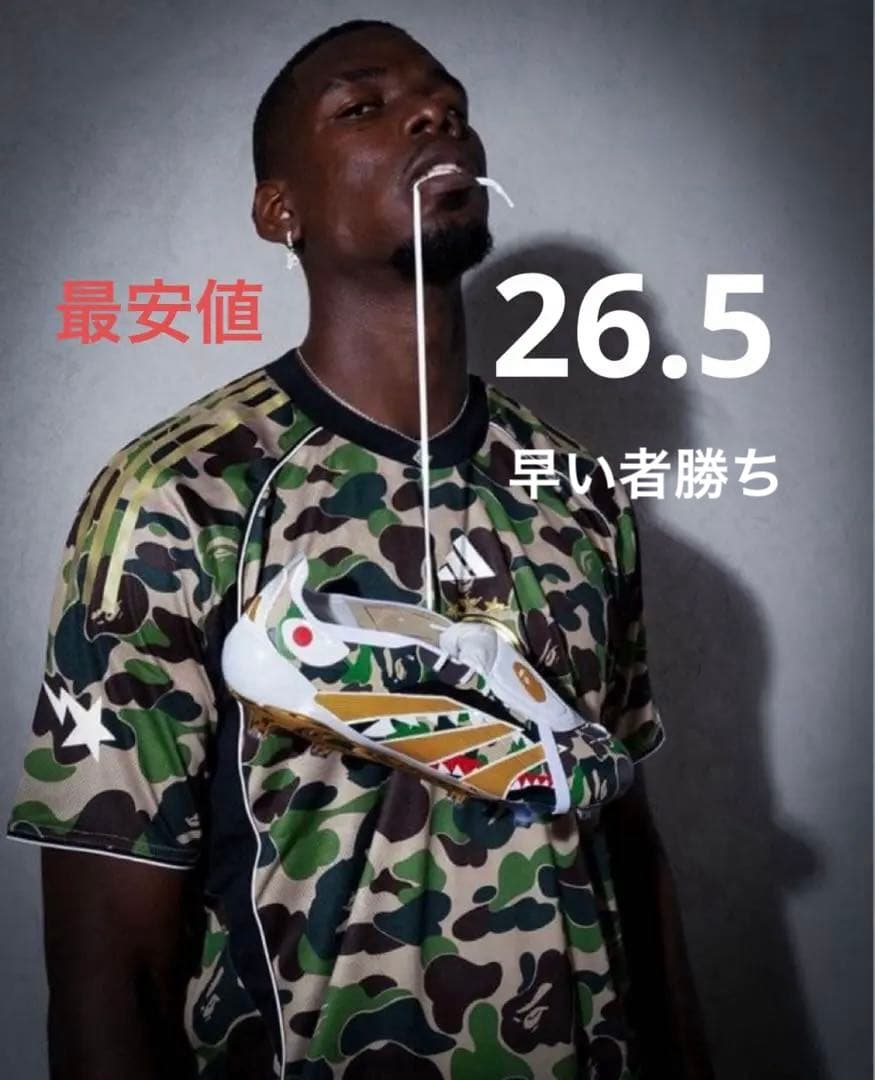 BAPE×アディダスPREDATOR 26.5cmサッカースパイク