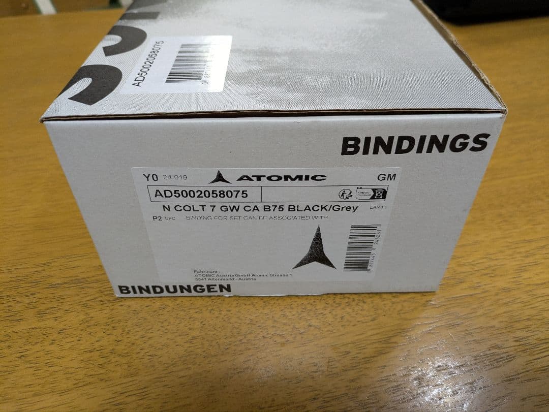 ATOMIC BINDINGS ビンディング 未使用 取扱説明書　アトミック