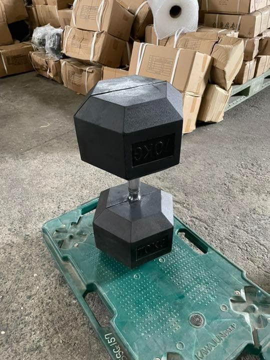 ラバーヘックス ダンベル　65kg２個 計130kg