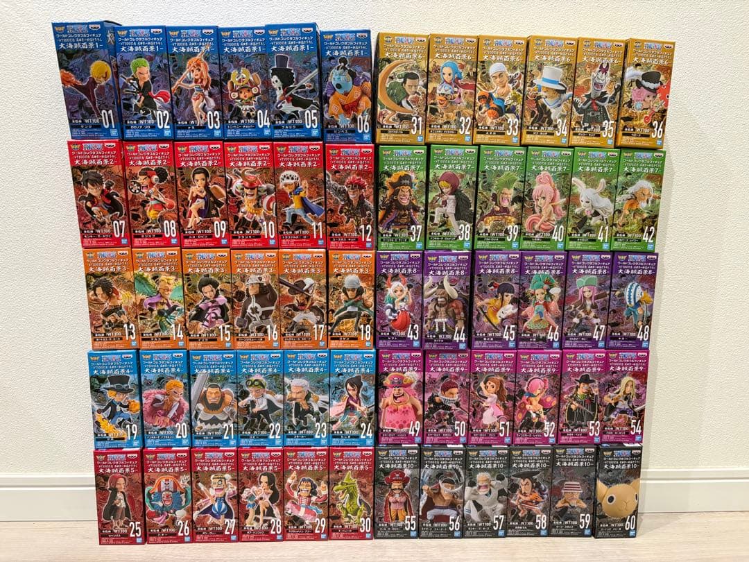 あ*う様 【60体セット‼️】WCF ワーコレ 大海賊百景1～11 箱付 フルコ