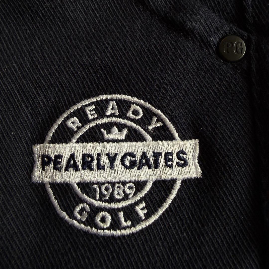 パーリーゲイツ　パンツ　M〜L相当　紺　濃紺　ネイビー　コットン素材　生地厚