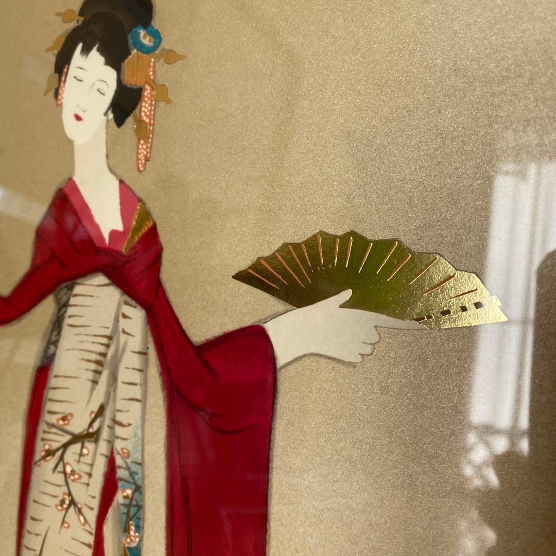 竹久夢二　立田姫　シルクスクリーン