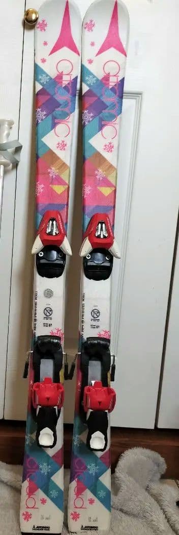 Atomic スキー板110センチとポールセット