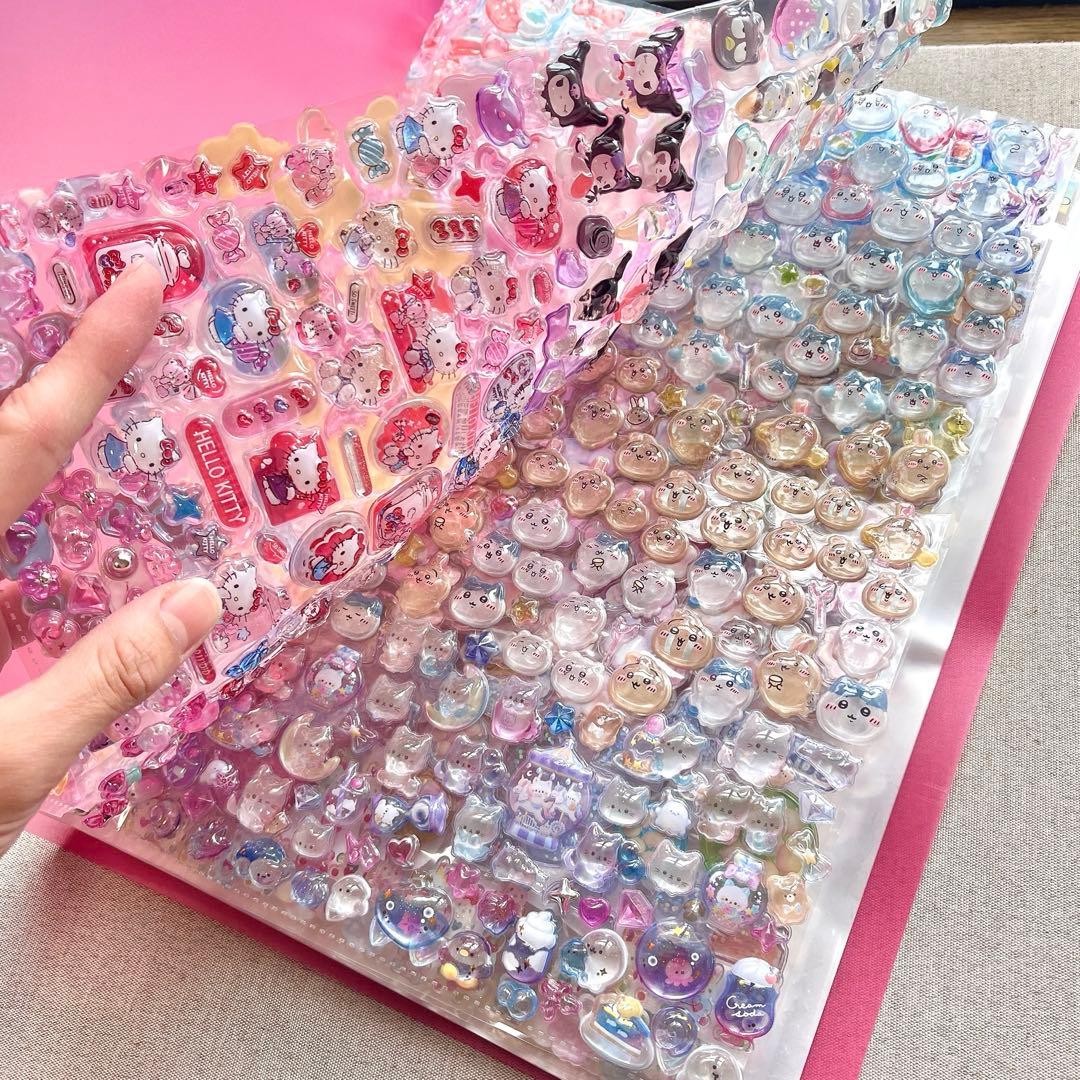 シール帳 超デカ A4ファイル 大量 ボンボンドロップシール ボンドロ 完成品