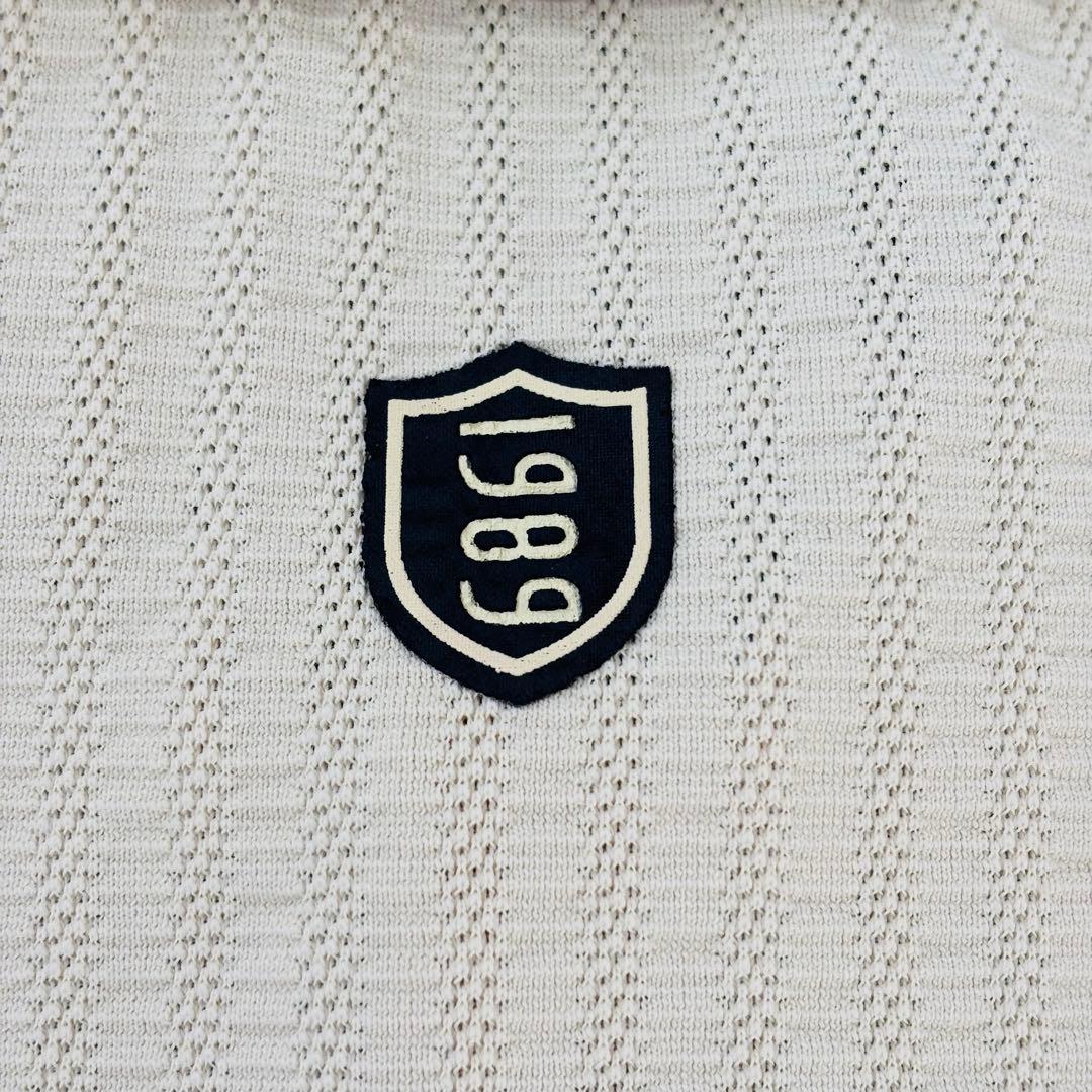 【新品タグ付き】パーリーゲイツ 半袖ポロシャツ シアサッカー 5 イエロー