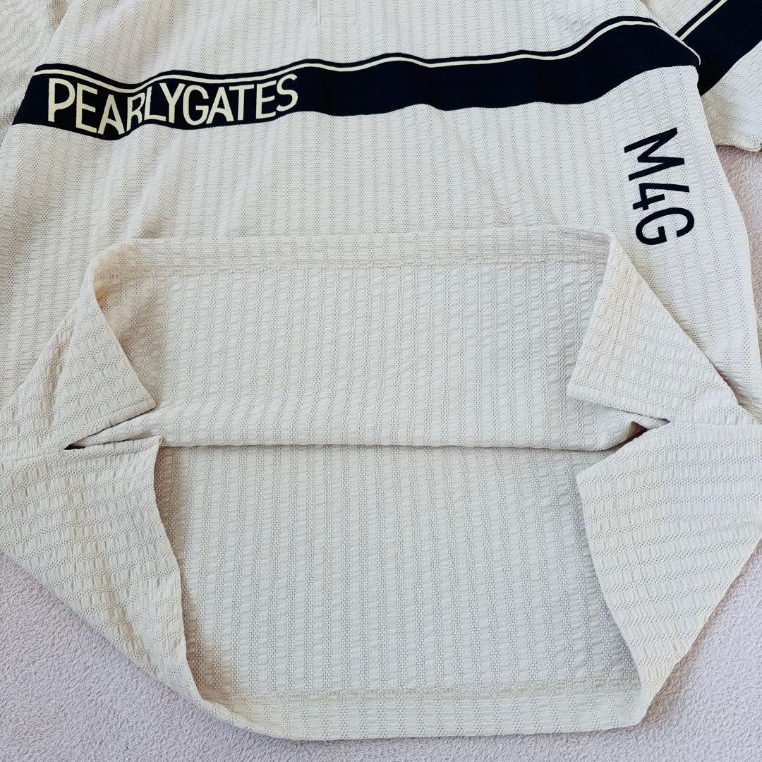 【新品タグ付き】パーリーゲイツ 半袖ポロシャツ シアサッカー 5 イエロー