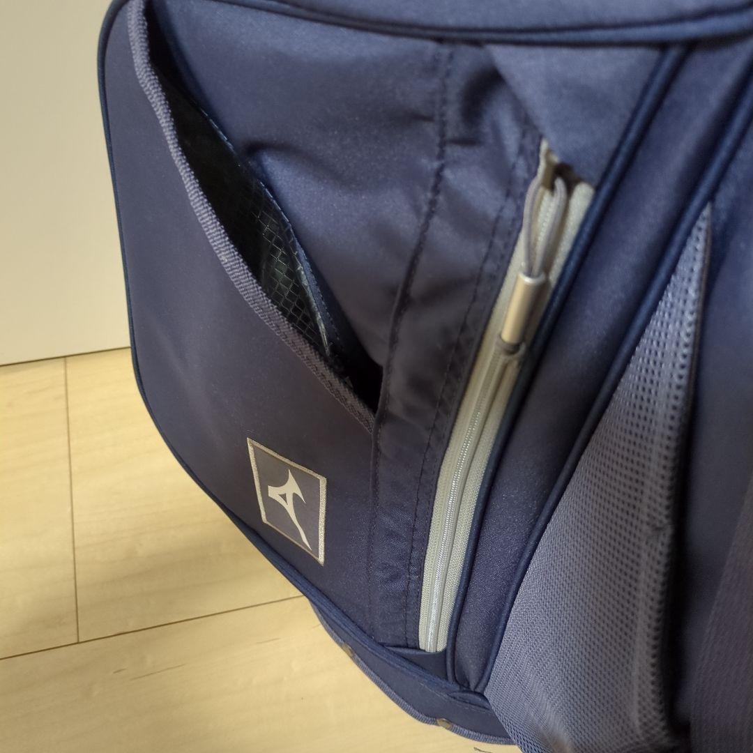 美品　スタンドタイプ　キャディバック　ミズノ　ネイビー