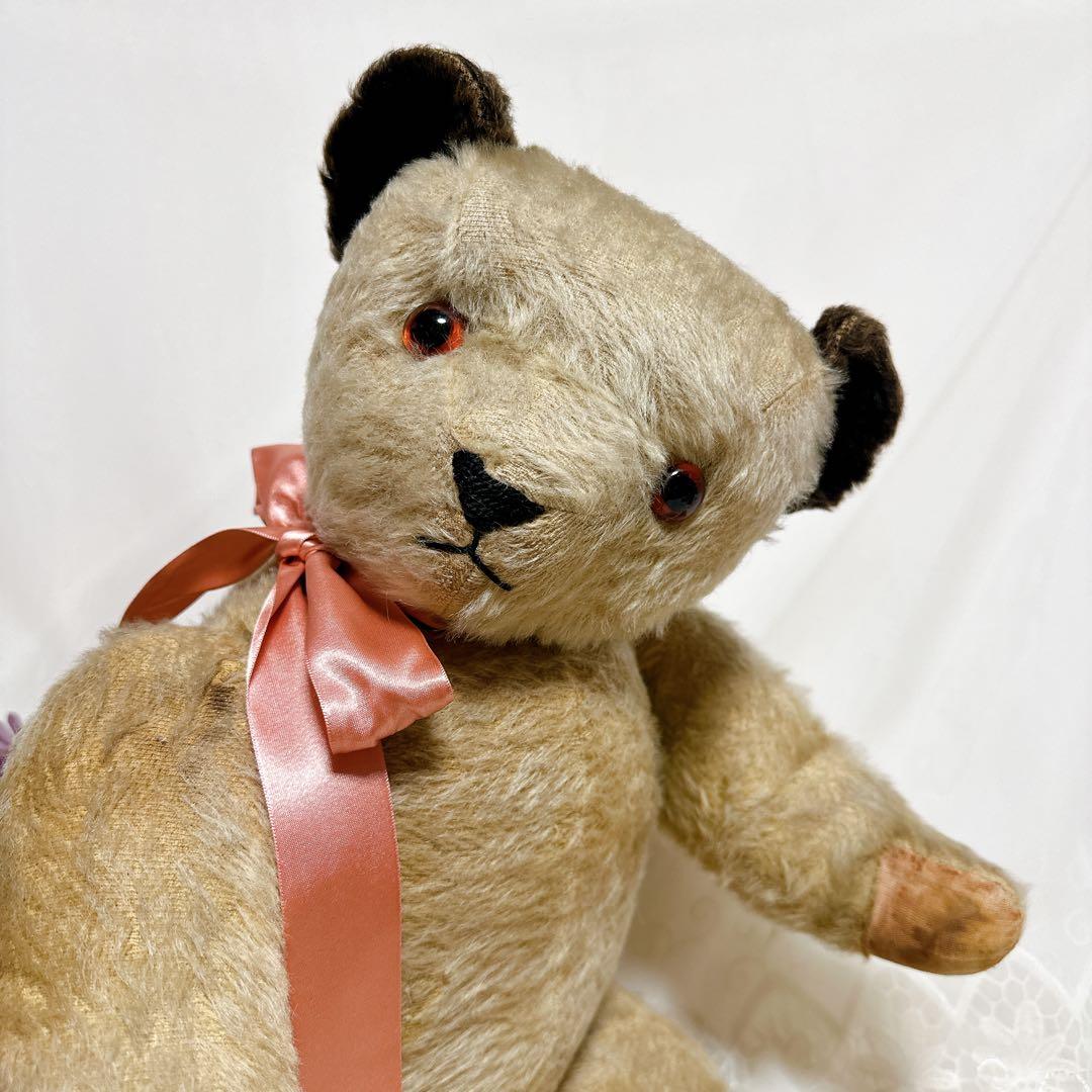 ❤️ビッグ❤️黒いお耳のチャドバレーベア　アンティークベア　Chad Valley