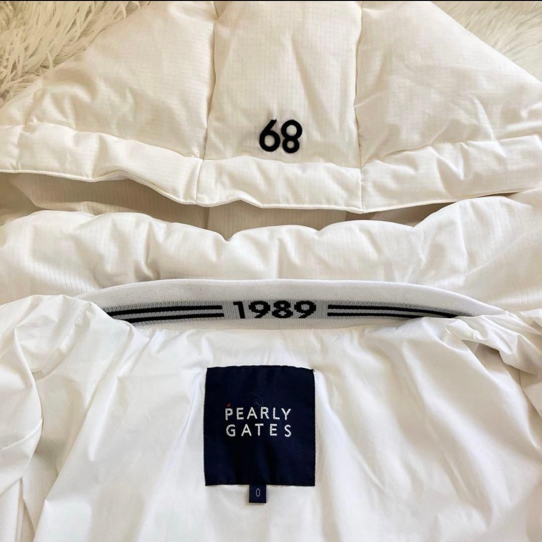 新品タグ付き　パーリーゲイツ　ダウンコート　　ホワイト　0サイズ