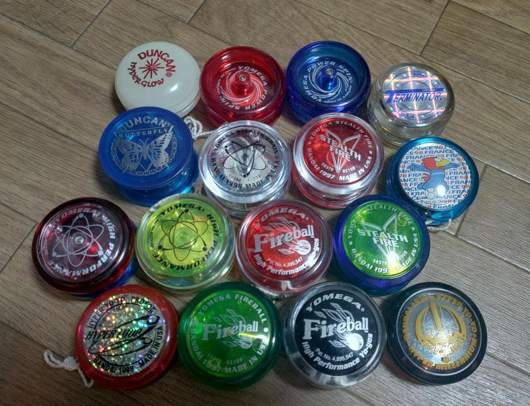 ハイパーヨーヨーセット　ファイヤーボール等　平成モデル　13個＋おまけ3個