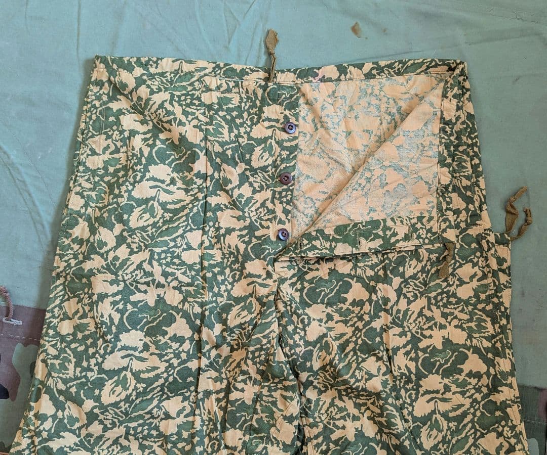 [ルーマニア軍] 50s デッド リーフカモ スナイパー スモック パンツ