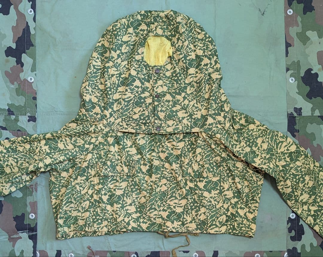 [ルーマニア軍] 50s デッド リーフカモ スナイパー スモック パンツ