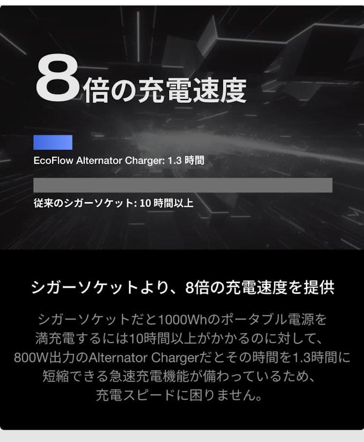 エコフロー　Alternator Charger