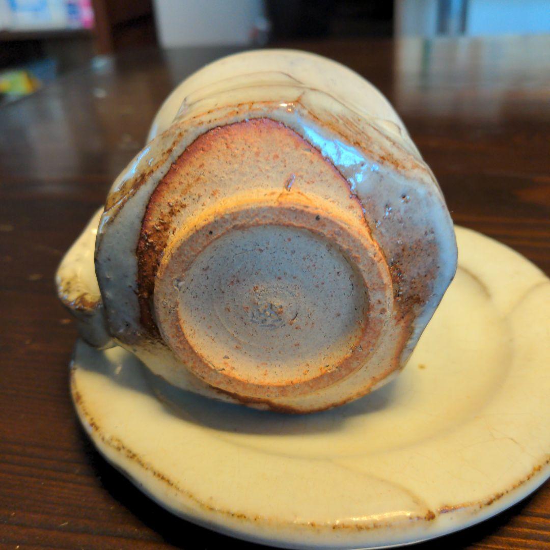 萩焼陶器 カップとソーサーセット