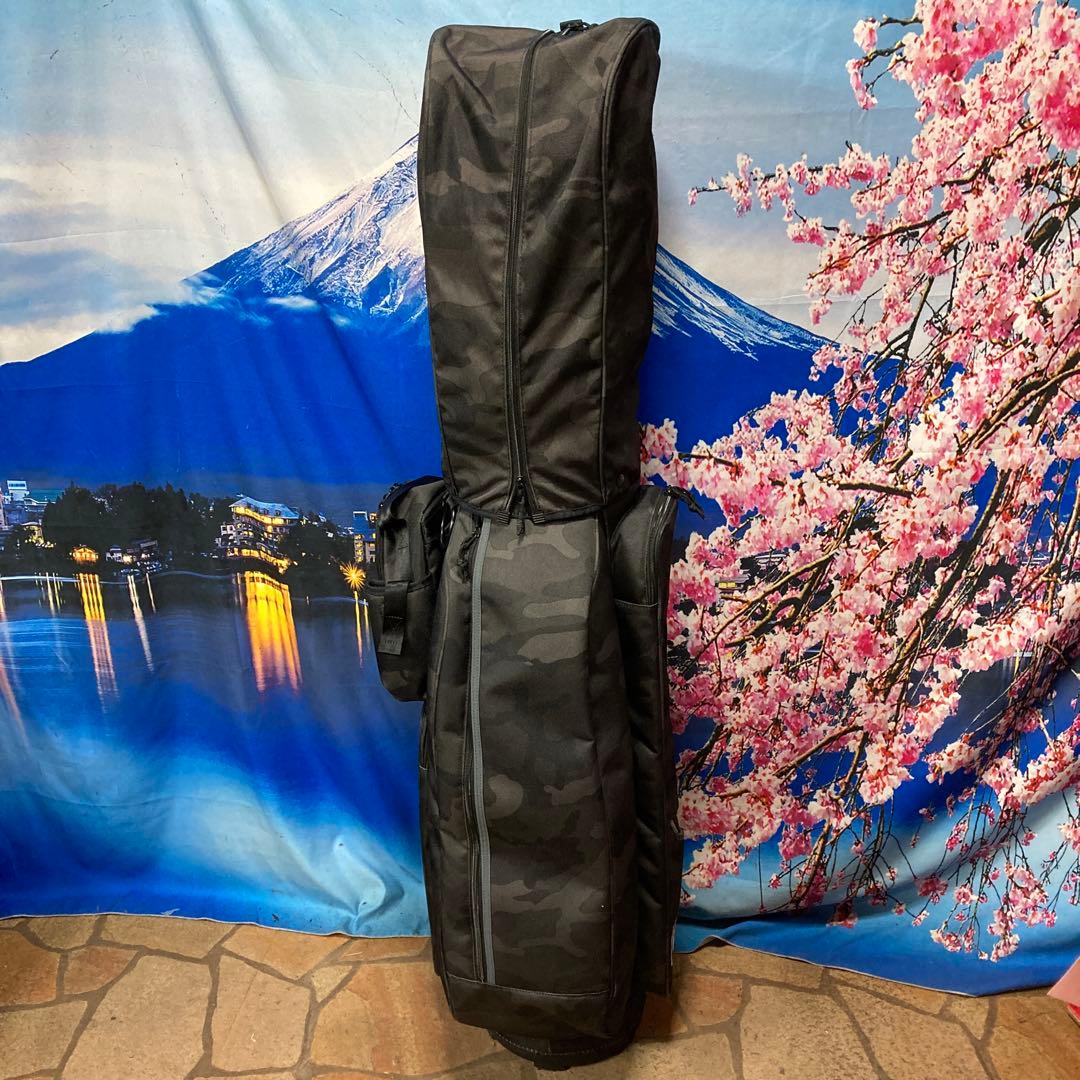 寶BU-1093 ［美品］NEWERA キャディバッグ ブラック 迷彩柄