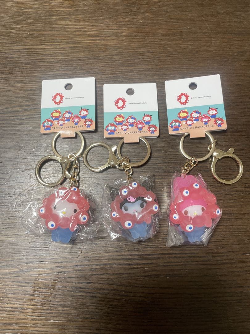 EXPO2025サンリオミャクミャククリアキーホルダー　キティ　クロミ　マイメロ