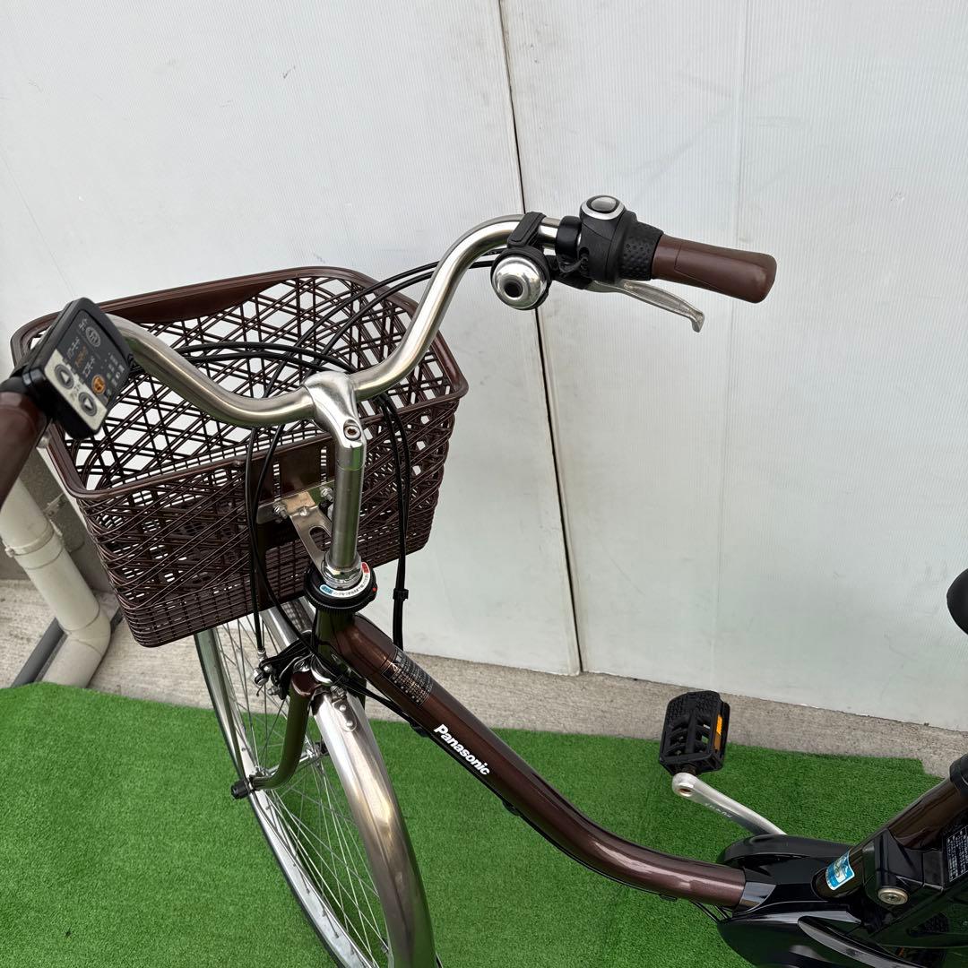 Panasonicパナソニック電動アシスト自転車26インチ8.9Ahブラウン美品