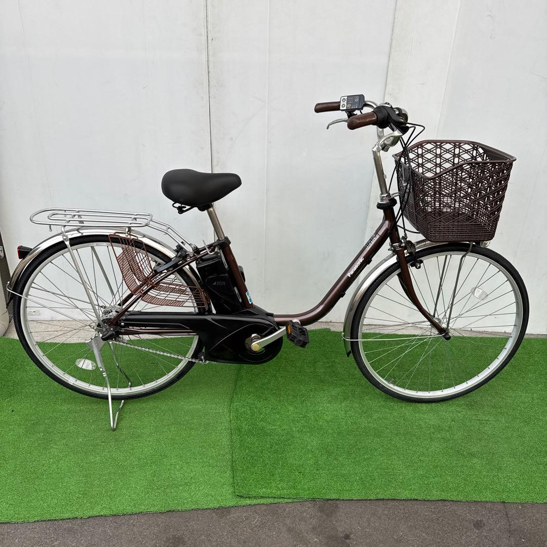 Panasonicパナソニック電動アシスト自転車26インチ8.9Ahブラウン美品