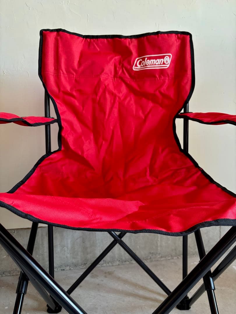 【Coleman】 美品コールマンチェア 2脚セット 青&赤
