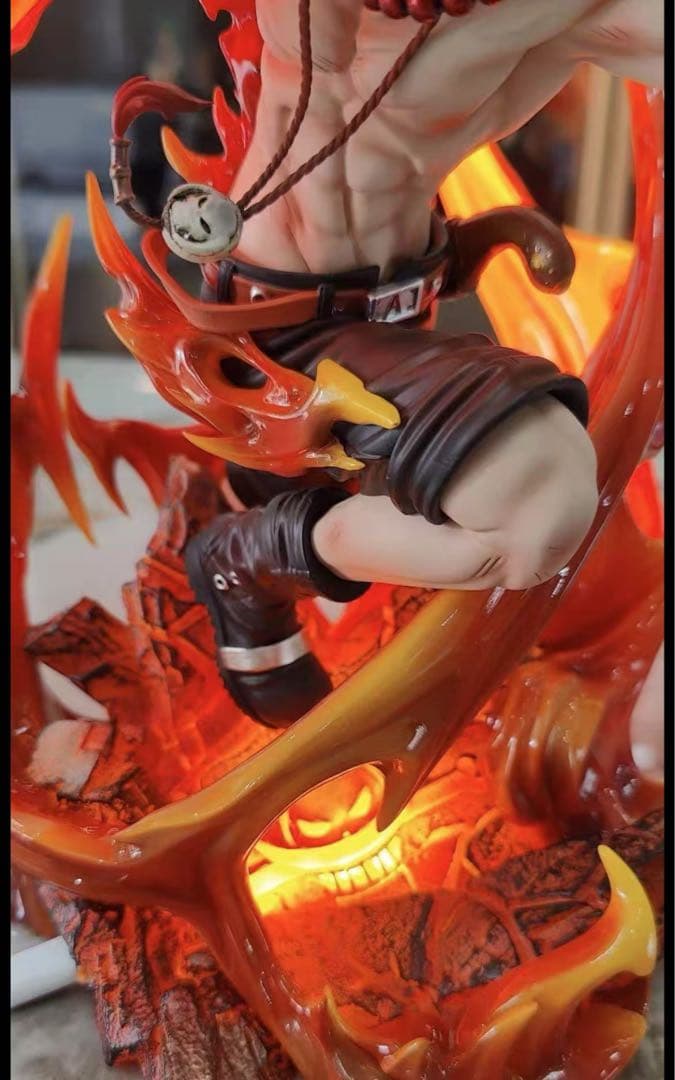 ワンピース 火拳のエース ガレージキット ガレキ スタチューX①①