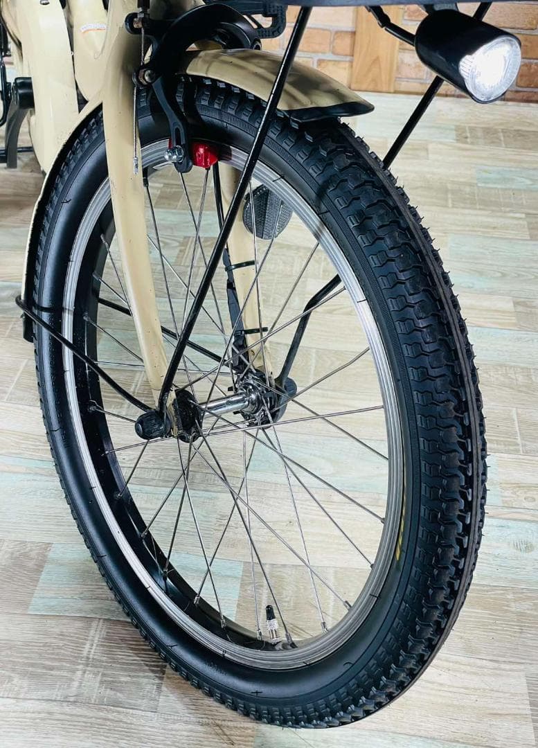 破格　ヤマハ　バビー　クリーム系　子供乗せ電動アシスト自転車 H1454