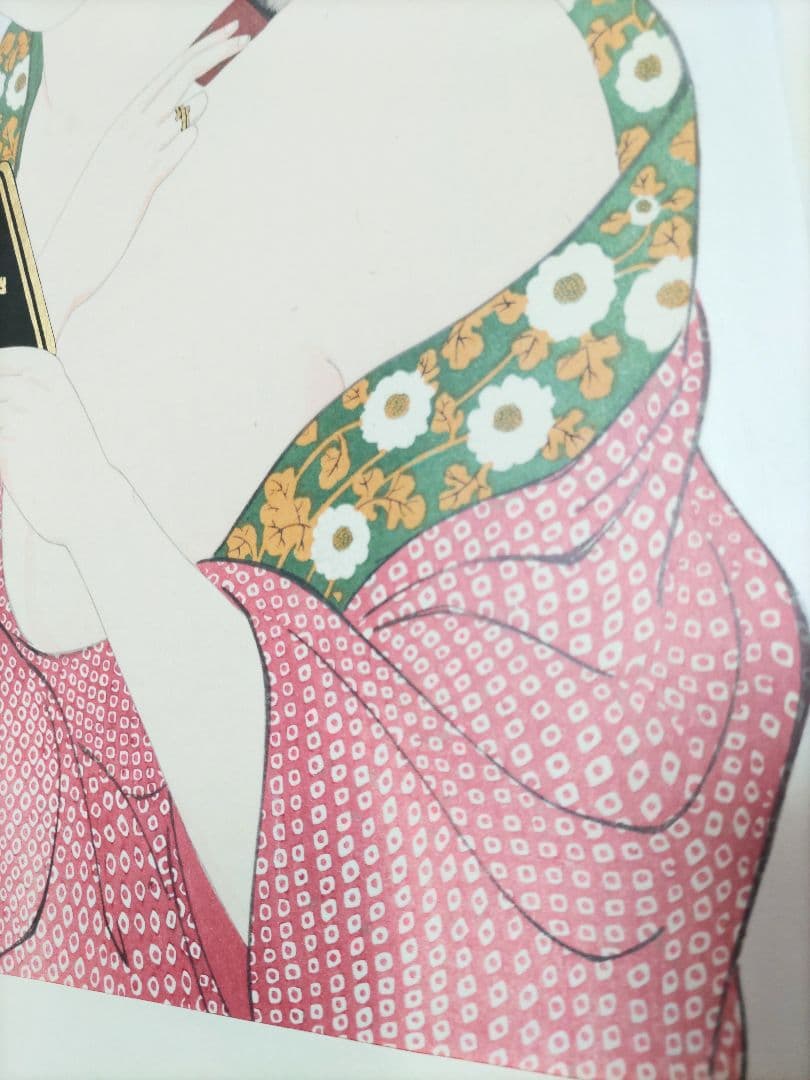 新版 橋口五葉集 『手かがみ』手摺木版画 丹青社版 大判