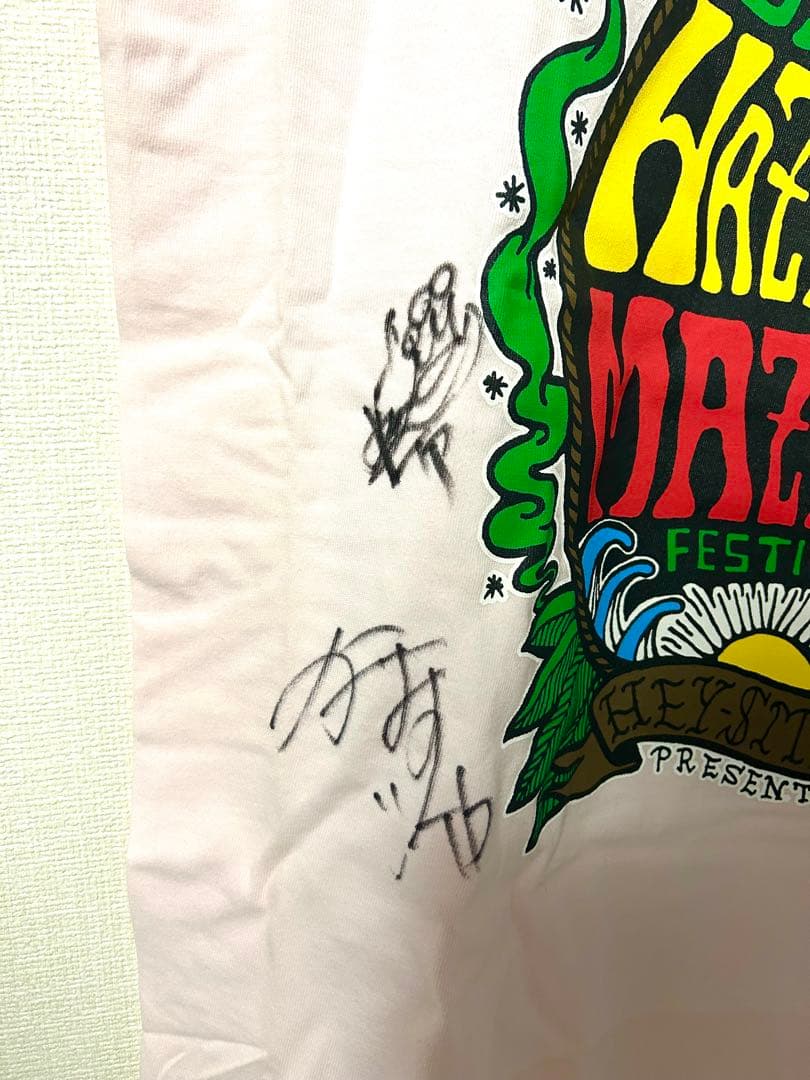 【レア品】 HEY-SMITH メンバー全員サイン入り 半袖 Tシャツ