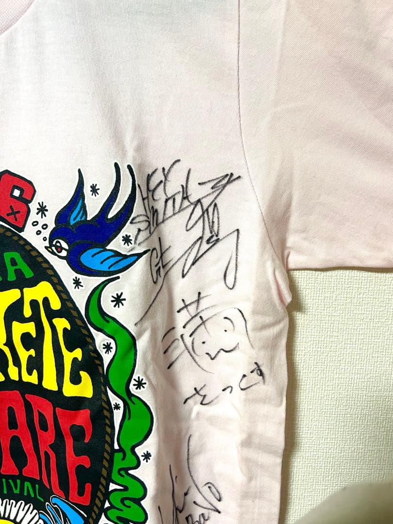 【レア品】 HEY-SMITH メンバー全員サイン入り 半袖 Tシャツ